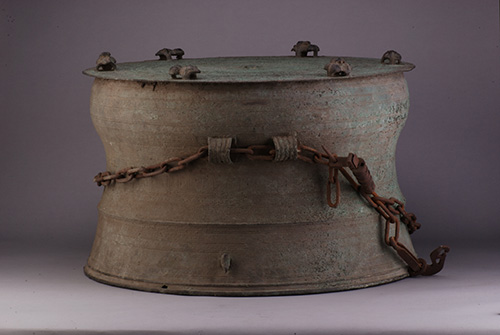 东汉四耳蹲蛙青铜鼓